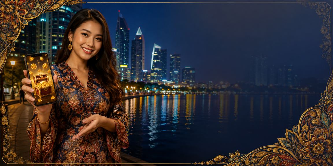Suasana pertaruhan di Petaling Jaya dengan batik tradisional